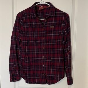 Women's Indian Motorcycle plaid button up